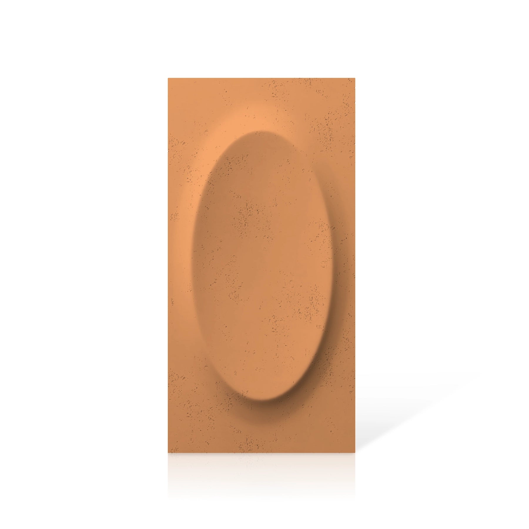3D Concrete Wall Panels OVAL colour swatch on white background DecorMania.eu